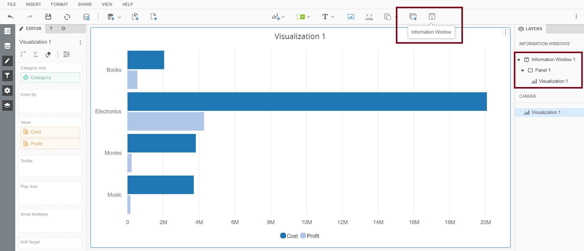 How do I link a Vitara Chart to an information window? | VitaraCharts ...